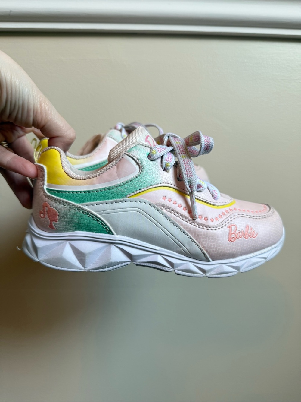 Kids Barbie Lace-up Athletic Sneakers